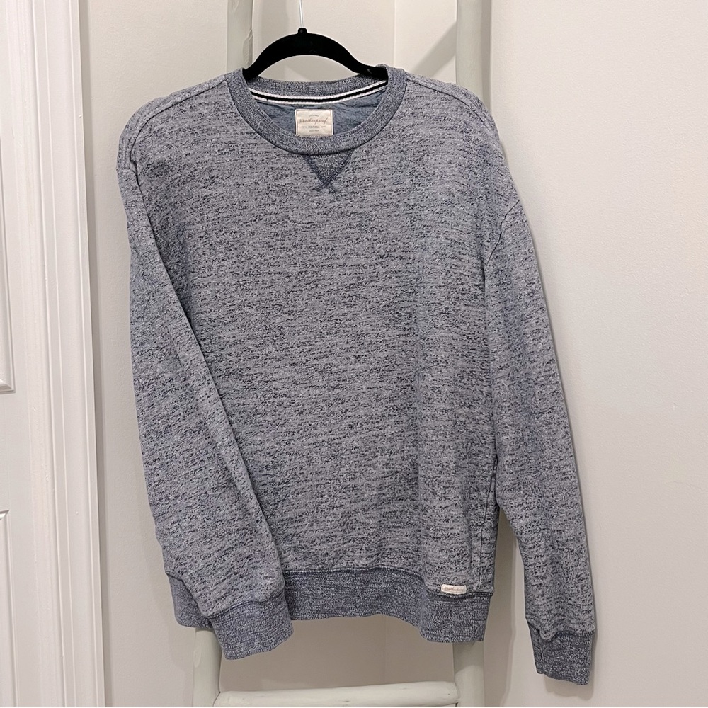 Weatherproof Vintage Pullover/Round/Crewneck/Navy&White/Large Mens or Womens.